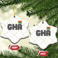 Proud Ghanaian Ceramic Ornament Minimalist Ghana Typography Design Ghana Flag