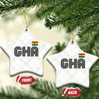 Proud Ghanaian Ceramic Ornament Minimalist Ghana Typography Design Ghana Flag