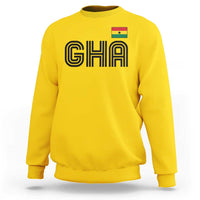 Proud Ghanaian Sweatshirt Minimalist Ghana Typography Design Ghana Flag
