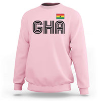 Proud Ghanaian Sweatshirt Minimalist Ghana Typography Design Ghana Flag