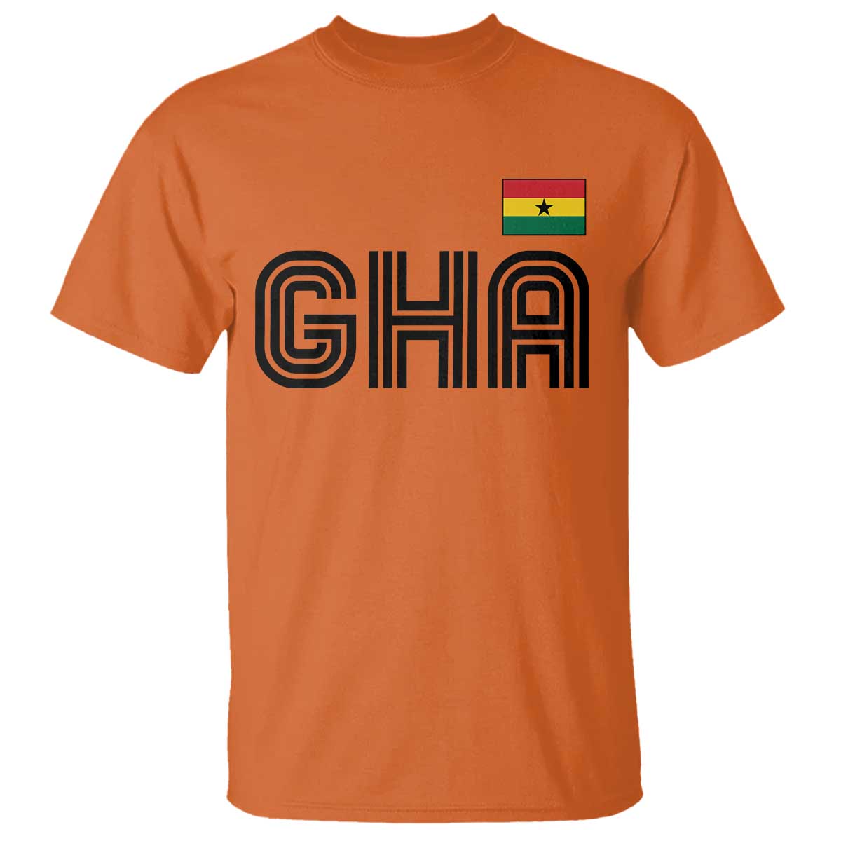 Proud Ghanaian T Shirt Minimalist Ghana Typography Design Ghana Flag