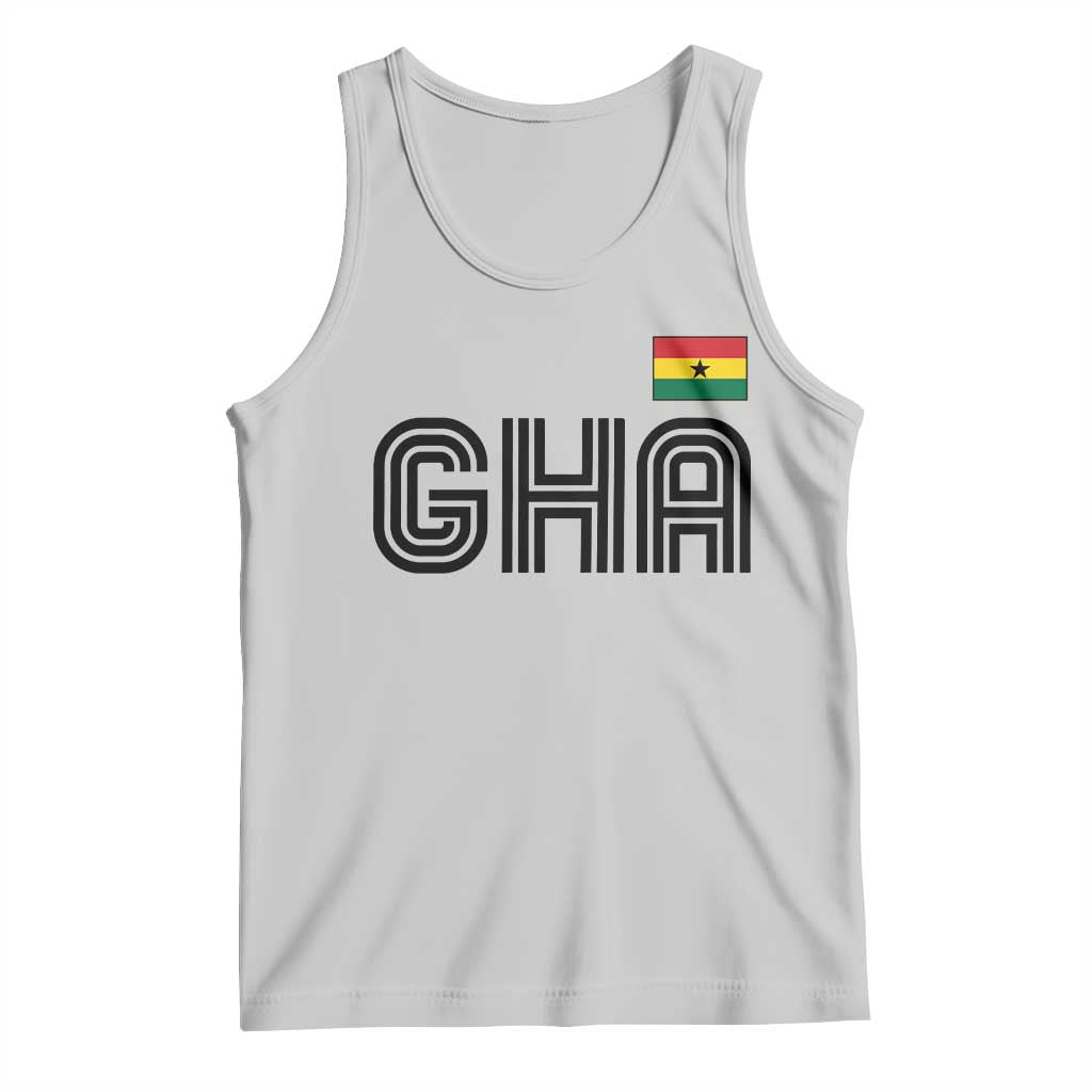 Proud Ghanaian Tank Top Minimalist Ghana Typography Design Ghana Flag