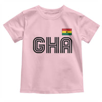 Proud Ghanaian Toddler T Shirt Minimalist Ghana Typography Design Ghana Flag