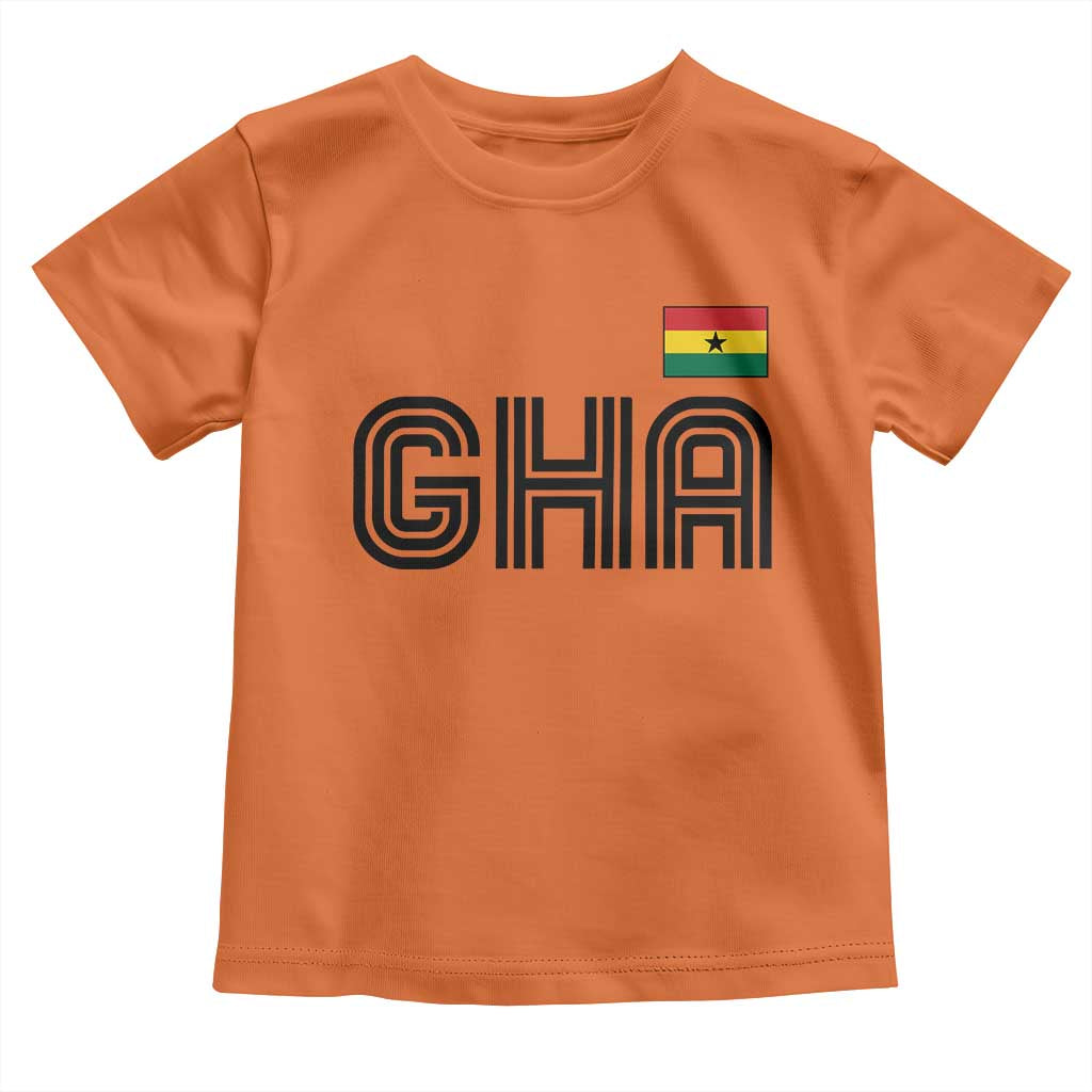 Proud Ghanaian Toddler T Shirt Minimalist Ghana Typography Design Ghana Flag