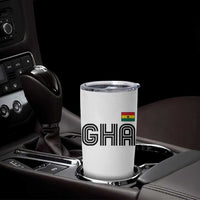 Proud Ghanaian Tumbler Cup Minimalist Ghana Typography Design Ghana Flag