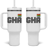 Proud Ghanaian Tumbler With Handle Minimalist Ghana Typography Design Ghana Flag