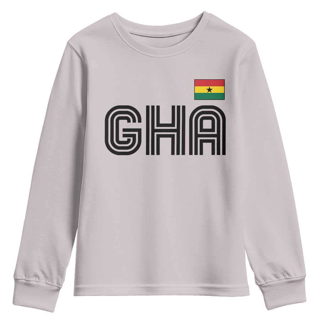 Proud Ghanaian Youth Sweatshirt Minimalist Ghana Typography Design Ghana Flag