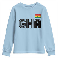 Proud Ghanaian Youth Sweatshirt Minimalist Ghana Typography Design Ghana Flag
