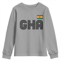 Proud Ghanaian Youth Sweatshirt Minimalist Ghana Typography Design Ghana Flag