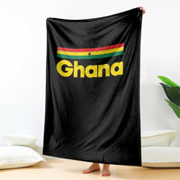 Vintage Ghana Flag Throw Blanket Proud Ghanaian Heritage African Pride
