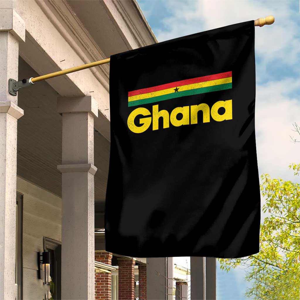 Vintage Ghana Flag Garden Flag Proud Ghanaian Heritage African Pride