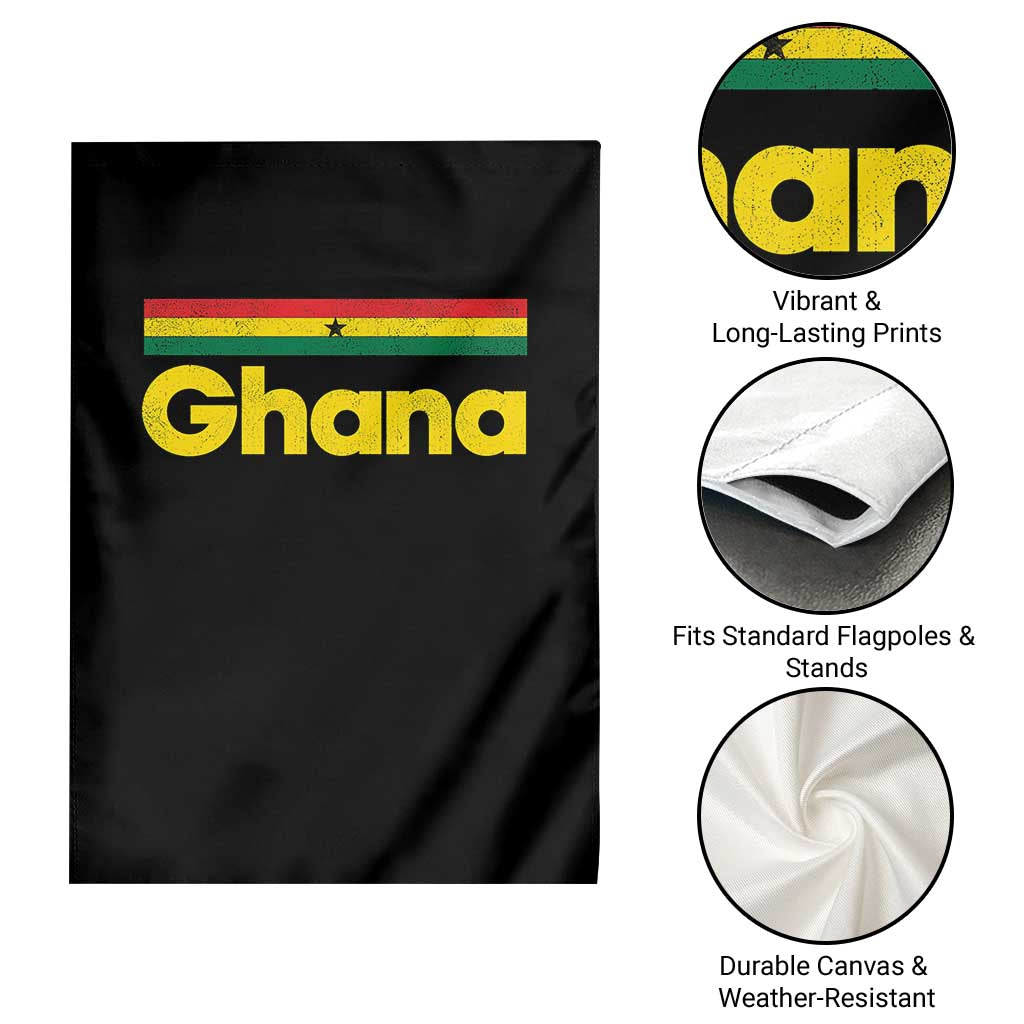 Vintage Ghana Flag Garden Flag Proud Ghanaian Heritage African Pride