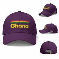 Vintage Ghana Flag Baseball Cap Proud Ghanaian Heritage African Pride