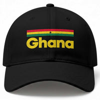 Vintage Ghana Flag Baseball Cap Proud Ghanaian Heritage African Pride