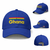 Vintage Ghana Flag Baseball Cap Proud Ghanaian Heritage African Pride