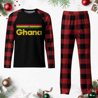 Vintage Ghana Flag Plaid Pajama Set Proud Ghanaian Heritage African Pride