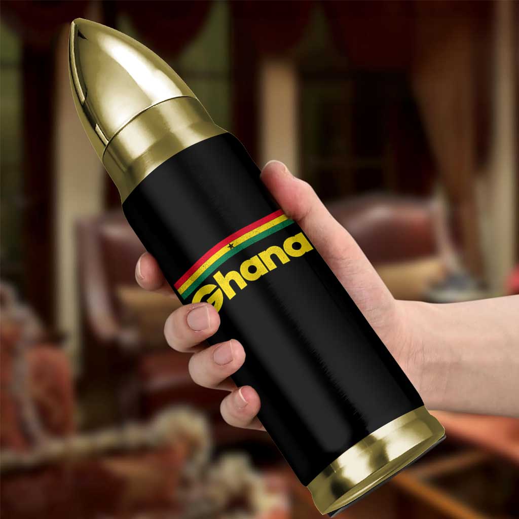 Vintage Ghana Flag Bullet Tumbler Proud Ghanaian Heritage African Pride