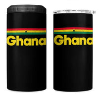 Vintage Ghana Flag 4 in 1 Can Cooler Tumbler Proud Ghanaian Heritage African Pride