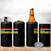 Vintage Ghana Flag 4 in 1 Can Cooler Tumbler Proud Ghanaian Heritage African Pride