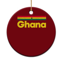 Vintage Ghana Flag Ceramic Ornament Proud Ghanaian Heritage African Pride