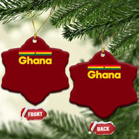 Vintage Ghana Flag Ceramic Ornament Proud Ghanaian Heritage African Pride