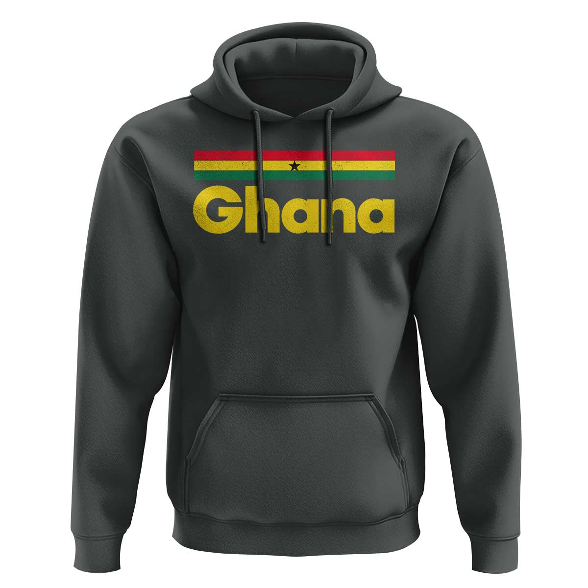 Vintage Ghana Flag Hoodie Proud Ghanaian Heritage African Pride