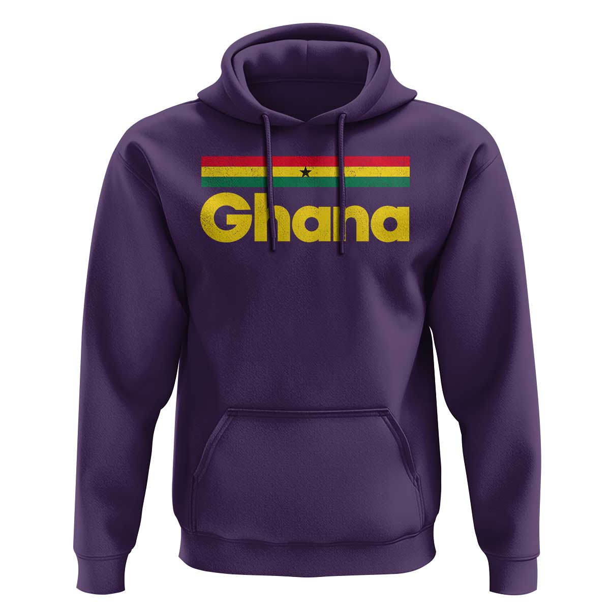 Vintage Ghana Flag Hoodie Proud Ghanaian Heritage African Pride