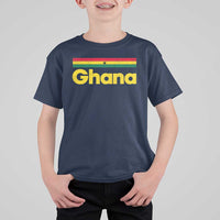 Vintage Ghana Flag T Shirt For Kid Proud Ghanaian Heritage African Pride