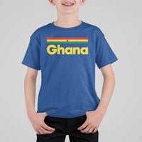 Vintage Ghana Flag T Shirt For Kid Proud Ghanaian Heritage African Pride