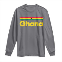 Vintage Ghana Flag Long Sleeve Shirt Proud Ghanaian Heritage African Pride