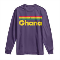 Vintage Ghana Flag Long Sleeve Shirt Proud Ghanaian Heritage African Pride