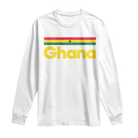 Vintage Ghana Flag Long Sleeve Shirt Proud Ghanaian Heritage African Pride