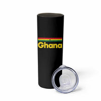 Vintage Ghana Flag Skinny Tumbler Proud Ghanaian Heritage African Pride