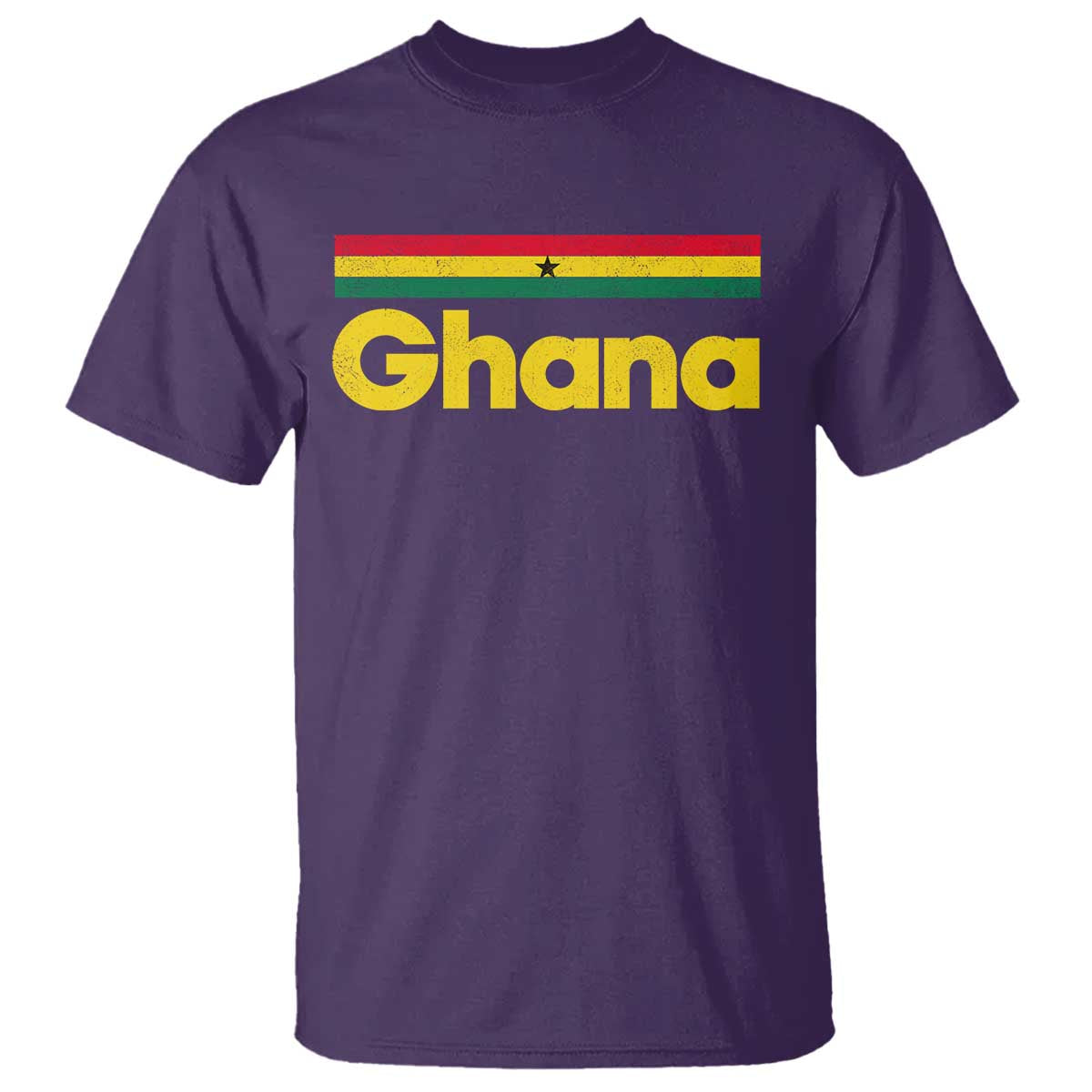 Vintage Ghana Flag T Shirt Proud Ghanaian Heritage African Pride