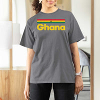 Vintage Ghana Flag T Shirt For Women Proud Ghanaian Heritage African Pride