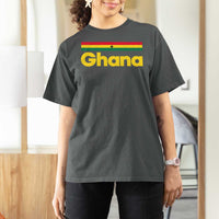 Vintage Ghana Flag T Shirt For Women Proud Ghanaian Heritage African Pride
