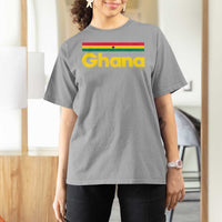 Vintage Ghana Flag T Shirt For Women Proud Ghanaian Heritage African Pride