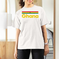 Vintage Ghana Flag T Shirt For Women Proud Ghanaian Heritage African Pride