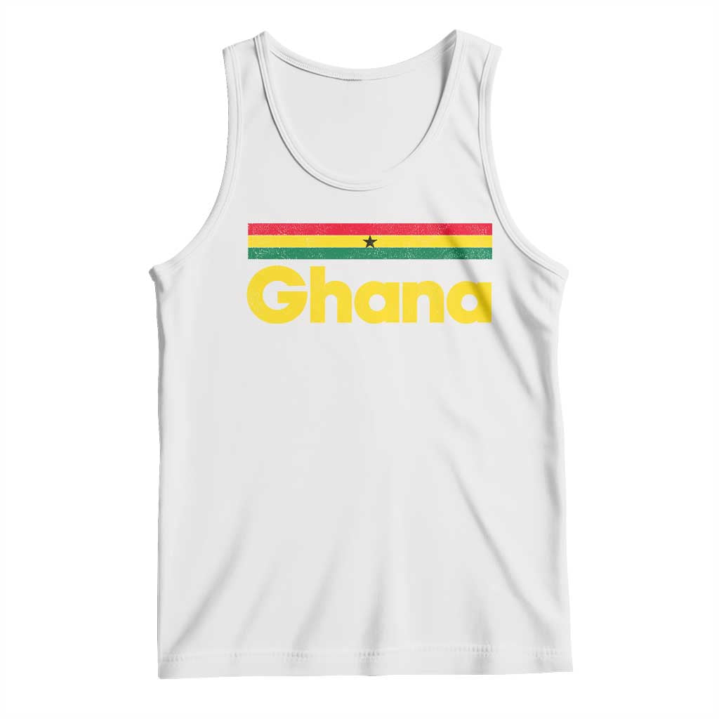 Vintage Ghana Flag Tank Top Proud Ghanaian Heritage African Pride