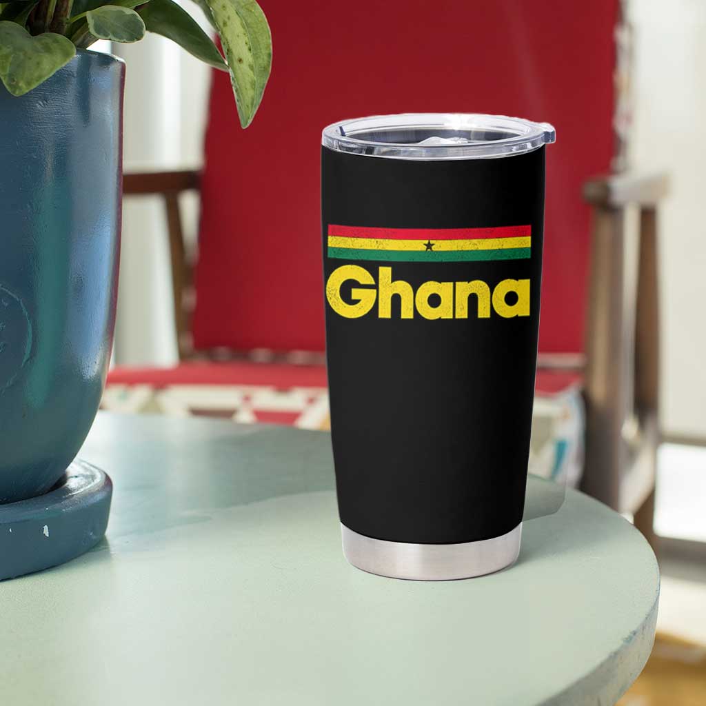 Vintage Ghana Flag Tumbler Cup Proud Ghanaian Heritage African Pride