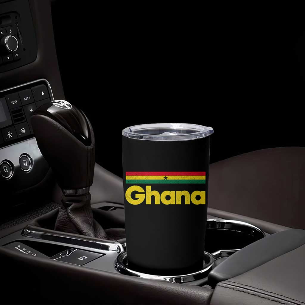 Vintage Ghana Flag Tumbler Cup Proud Ghanaian Heritage African Pride