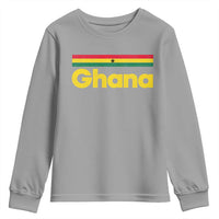 Vintage Ghana Flag Youth Sweatshirt Proud Ghanaian Heritage African Pride