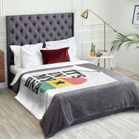 Its In My DNA Ghana Throw Blanket Fingerprint Flag Proud Ghanaian Heritage Ghanese Roots
