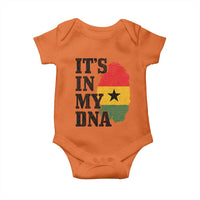 Its In My DNA Ghana Baby Onesie Fingerprint Flag Proud Ghanaian Heritage Ghanese Roots