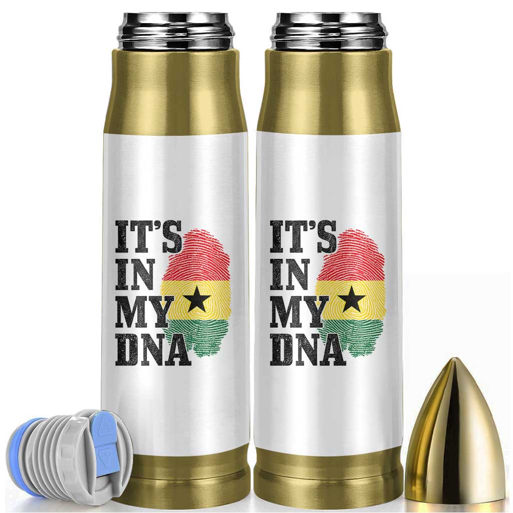 Its In My DNA Ghana Bullet Tumbler Fingerprint Flag Proud Ghanaian Heritage Ghanese Roots