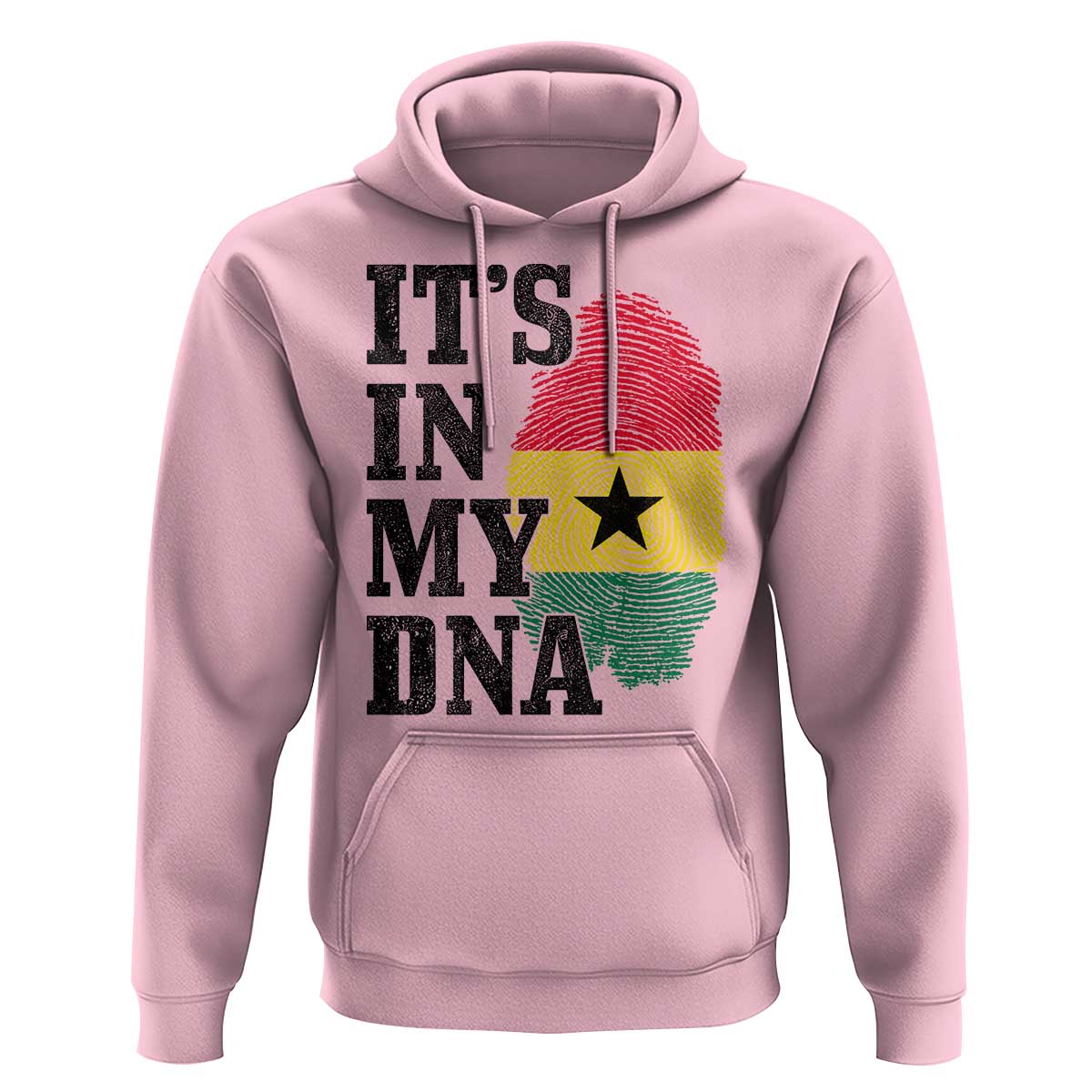 Its In My DNA Ghana Hoodie Fingerprint Flag Proud Ghanaian Heritage Ghanese Roots