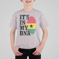 Its In My DNA Ghana T Shirt For Kid Fingerprint Flag Proud Ghanaian Heritage Ghanese Roots