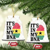 Its In My DNA Ghana Ceramic Ornament Fingerprint Flag Proud Ghanaian Heritage Ghanese Roots