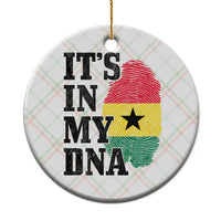 Its In My DNA Ghana Ceramic Ornament Fingerprint Flag Proud Ghanaian Heritage Ghanese Roots