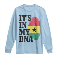 Its In My DNA Ghana Long Sleeve Shirt Fingerprint Flag Proud Ghanaian Heritage Ghanese Roots